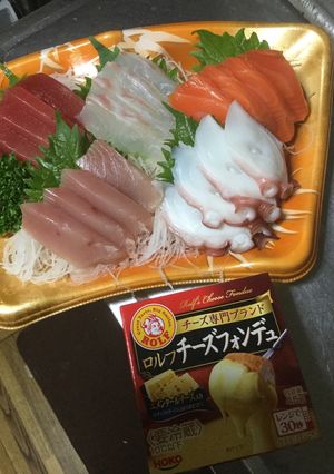 ロルフ 刺身チーズフォンデュ-レシピのメイン写真