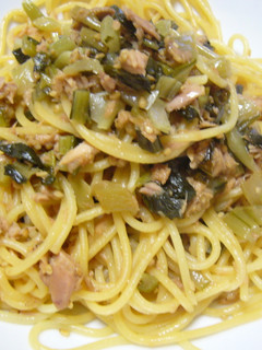 野沢菜漬けdeパスタ-レシピのメイン写真
