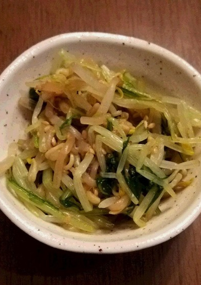 水菜ともやしのお浸し-レシピのメイン写真
