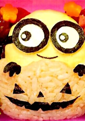 キャラ弁☆ミニオン&かぼちゃおばけ-レシピのメイン写真