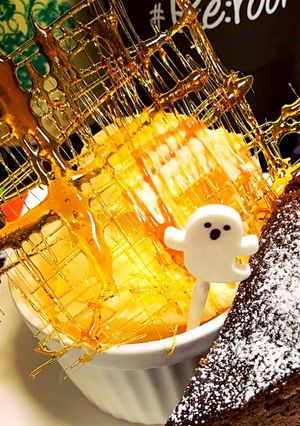 かぼちゃプリン〜アイスとカラメル添え〜-レシピのメイン写真