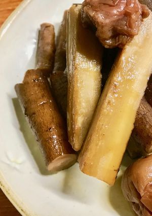 *マクロビ*ごぼうの梅含め煮-レシピのメイン写真