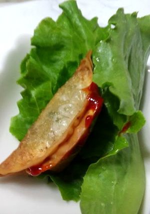 揚げ餃子コチュジャン巻き/甘辛美味しいw-レシピのメイン写真