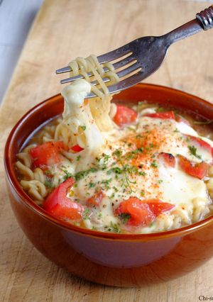 簡単5分♡モッツァトマトの味噌ラーメン！-レシピのメイン写真