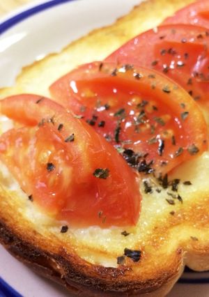 簡単☆じゅわ〜っと甘いトマトトースト-レシピのメイン写真