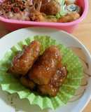 お弁当にネギの肉巻き☆甘酢だれで！