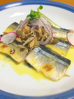 シェフの前菜☆秋刀魚とキノコのマリネ-レシピのメイン写真