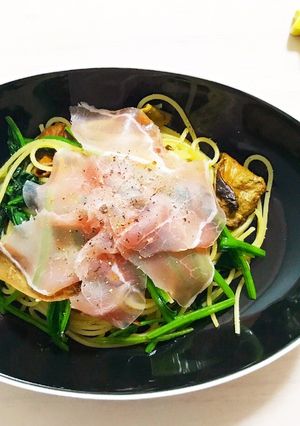ポルチーニ茸の生ハムパスタ-レシピのメイン写真