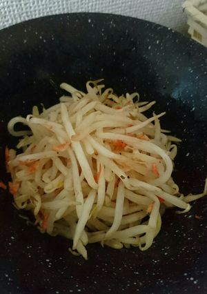 給料日前の節約１品！レンチン小エビもやし-レシピのメイン写真