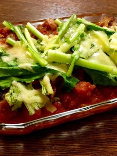 鯖缶とカブの葉と玉ねぎのトマト煮-レシピのメイン写真
