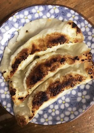 おつまみに♪ほくほく♡サツマイモ餃子-レシピのメイン写真