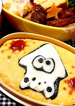 キャラ弁【スプラトゥーン2 イカ】-レシピのメイン写真