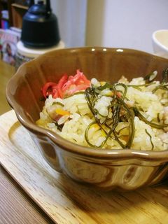 塩豚と切りこんぶの炊き込みご飯-レシピのメイン写真