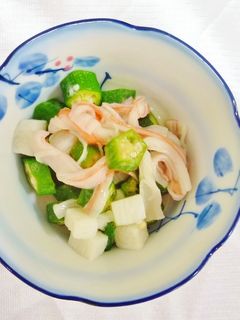 オクラと長芋の酢の物-レシピのメイン写真
