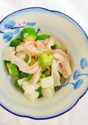 オクラと長芋の酢の物-レシピのメイン写真