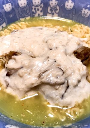 新感覚！絶品！とろ〜りクリーム塩らーめん-レシピのメイン写真