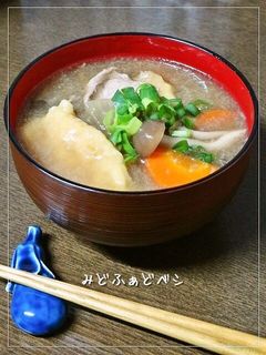 蓮根こぶおろしの南瓜だんご汁-レシピのメイン写真