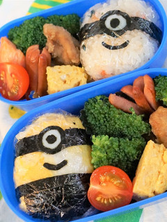 ミニオンおにぎりのキャラ弁-レシピのメイン写真