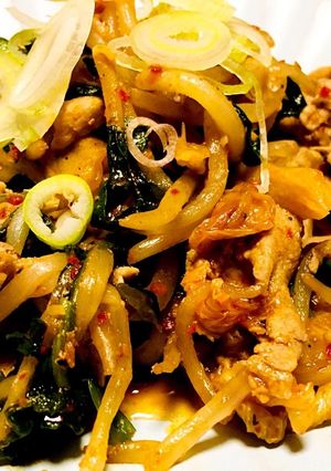 あまった野菜で、シャキっと豚キムチ炒め☆-レシピのメイン写真