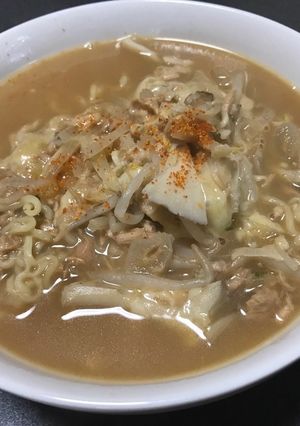 ツナとチーズのとろみ味噌らーめん-レシピのメイン写真