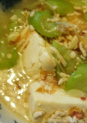 ヘチマと豆腐の塩あんかけ-レシピのメイン写真