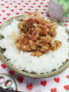 納豆ご飯‼オリーブオイルと山葵醤油で和☺-レシピのメイン写真