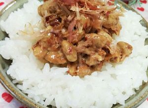 納豆ご飯‼オリーブオイルと山葵醤油で和☺-レシピのメイン写真