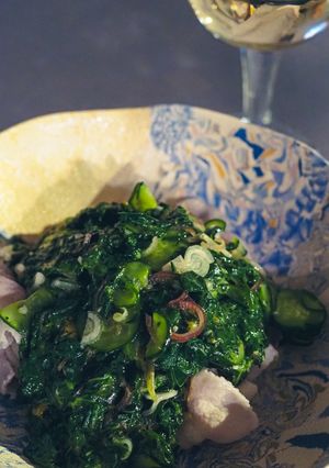 モロヘイヤと香味野菜の冷しゃぶ-レシピのメイン写真