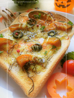 オリーブ×南瓜×塩昆布 HOTなトースト-レシピのメイン写真