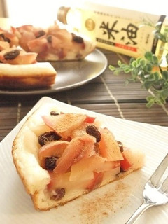 米油で♪米粉入りアップルパイ風パンケーキ-レシピのメイン写真