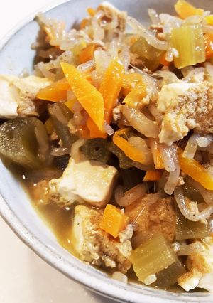 離乳食にも　フキと厚揚げの煮物-レシピのメイン写真