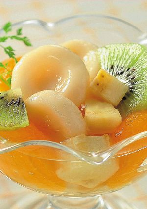 フルーツ豆腐白玉-レシピのメイン写真