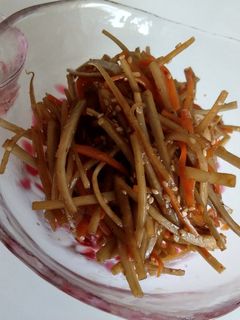 我が家のきんぴらごぼう-レシピのメイン写真