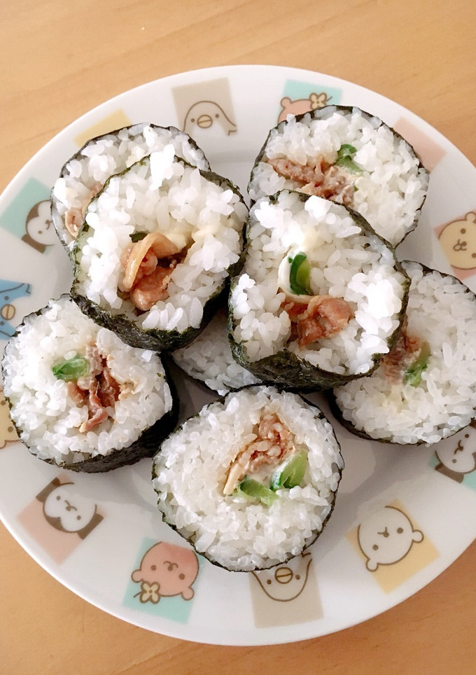 豚しぐれ煮きゅうりマヨ海苔巻き❤弁当にも-レシピのメイン写真