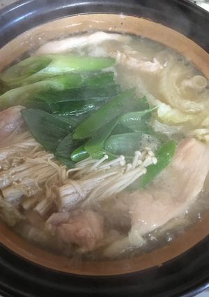 自家製豚骨スープでお鍋-レシピのメイン写真