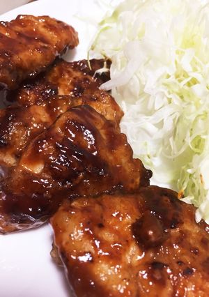 大好評☆豚モモのポークチャップ風-レシピのメイン写真
