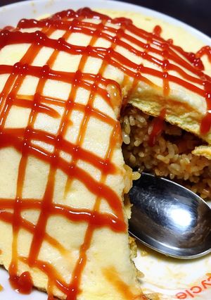 意外と簡単！メレンゲで作るオムライス☆-レシピのメイン写真