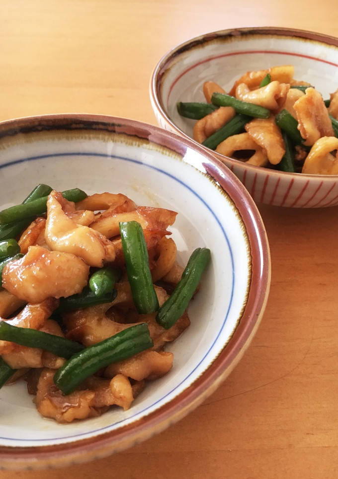 余った鶏皮おつまみ♡鶏皮ちくわ甘辛煮-レシピのメイン写真