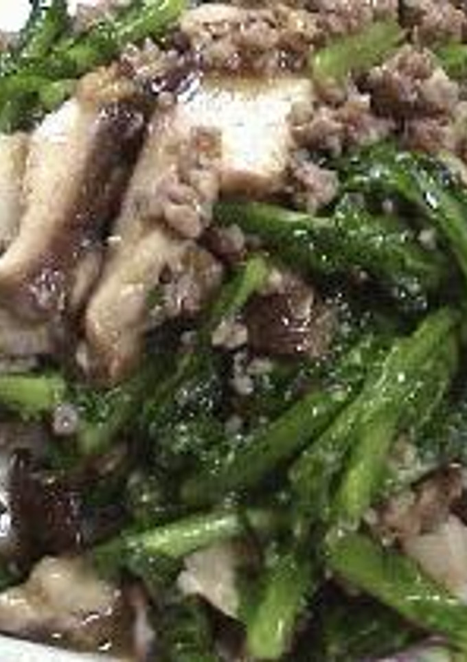 大根菜と豚ひき肉の炒め物-レシピのメイン写真