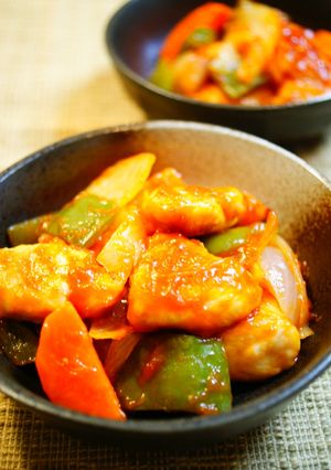 ささみと野菜で♡ヘルシー酢鶏-レシピのメイン写真