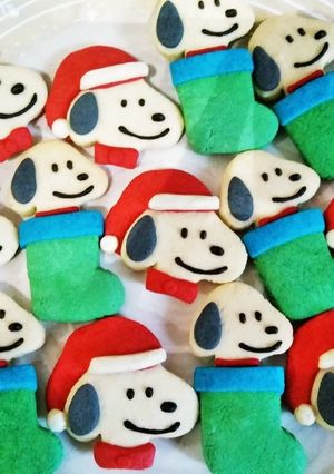 可愛いクッキー☆クリスマススヌーピー-レシピのメイン写真