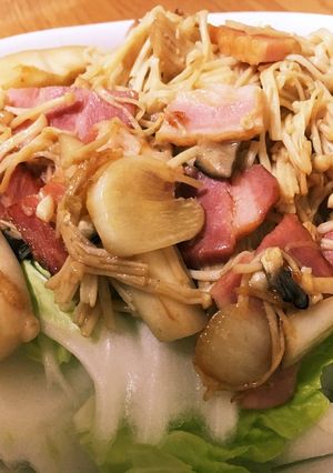 白菜サラダのホットドレッシング-レシピのメイン写真