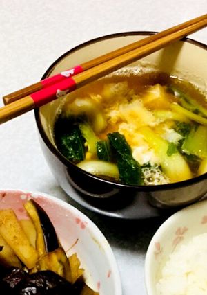 落とし卵の味噌汁-レシピのメイン写真