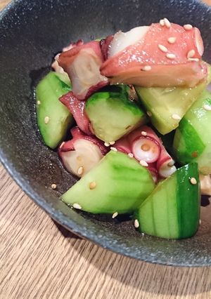 ピリ辛タコきゅう♪-レシピのメイン写真