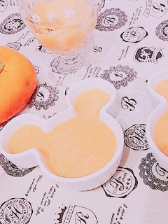☆材料2つ★柿プリン♪-レシピのメイン写真