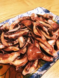 鰻のタレ活用☆甘辛イカ焼きかばやき風味-レシピのメイン写真