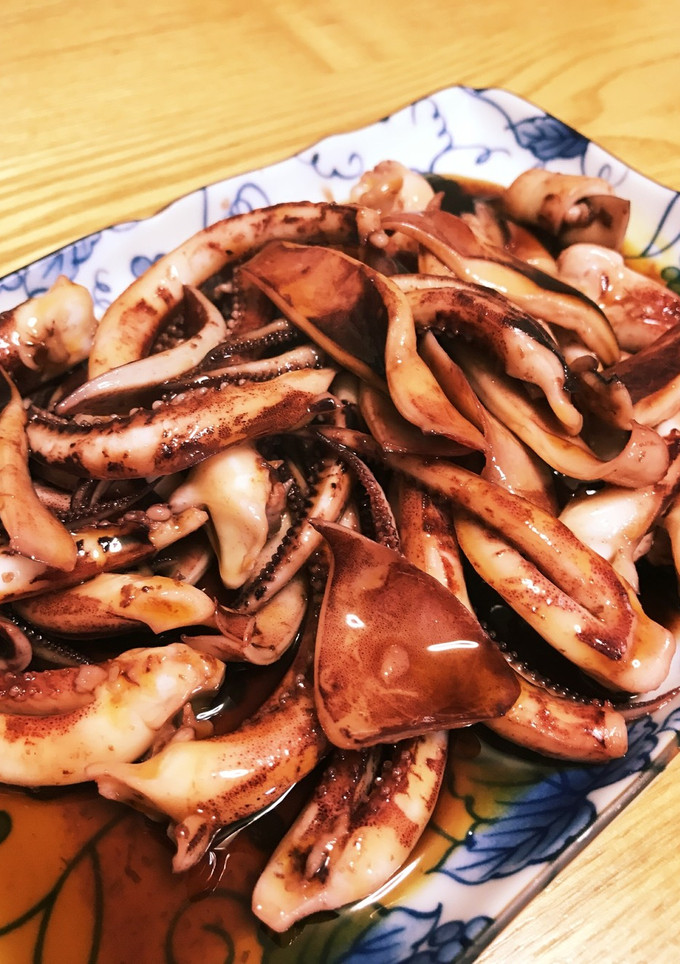 鰻のタレ活用☆甘辛イカ焼きかばやき風味-レシピのメイン写真