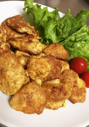 鶏ささみ カレー風味のピカタ-レシピのメイン写真
