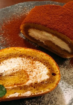 HMで簡単！ティラミスロールケーキ-レシピのメイン写真
