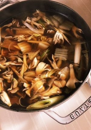 舞茸ゴボウ汁！きりたんぽみたい〜(^^)-レシピのメイン写真